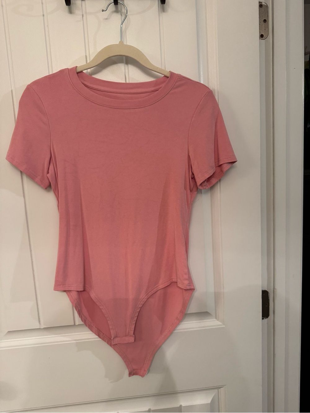Women's Pink Short-Sleeve Bodysuit
